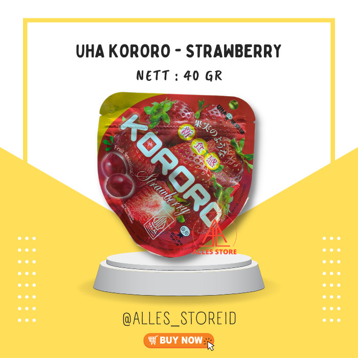 

UHA Kororo Permen Candy/ Kororo Jelly Strawberry /Permen Jeli