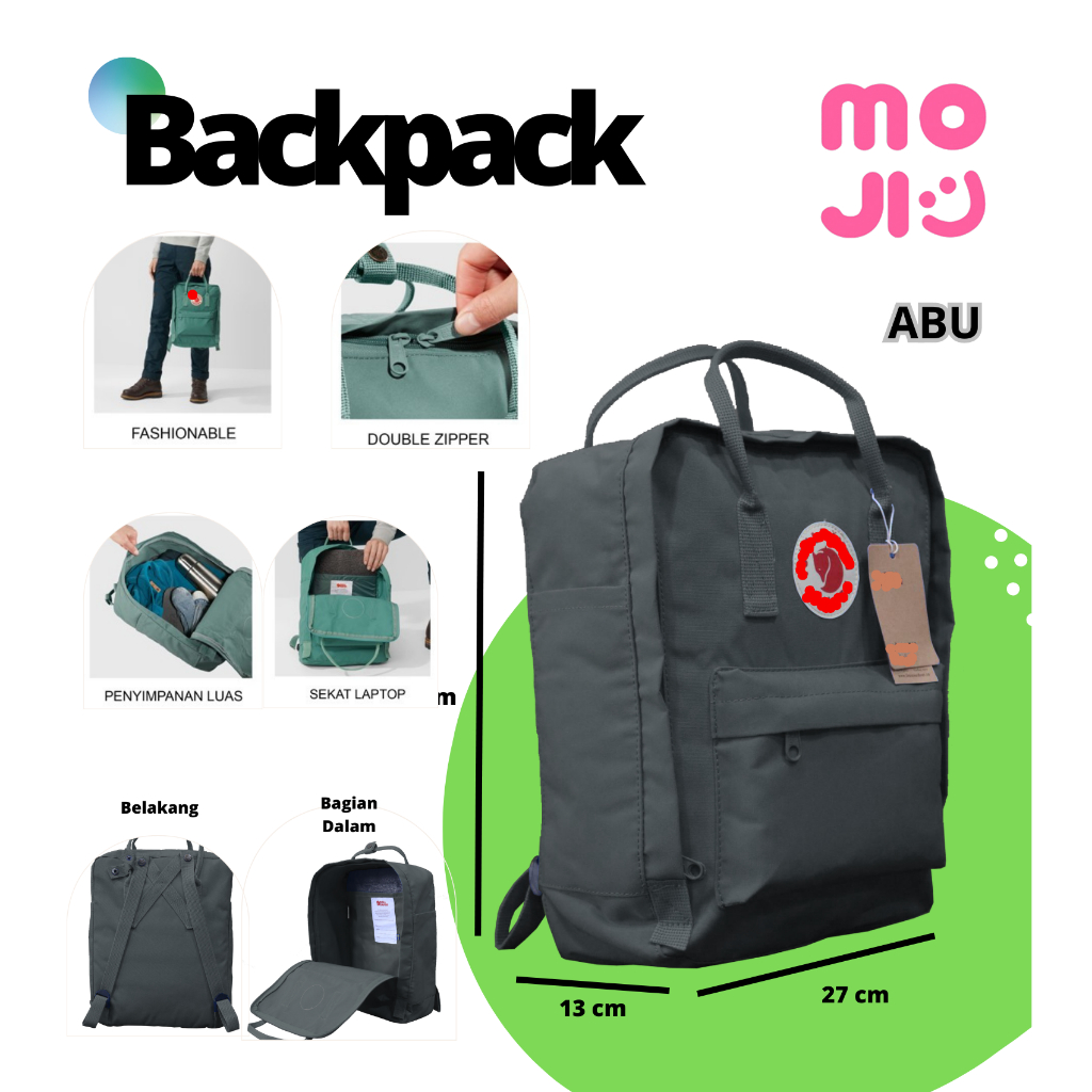 Tas Ransel Import Ukuran 14 Inch (Medium / Large) Model CLASSIC