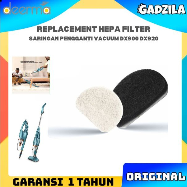 Refill Filter For Deerma DX900 DX920 Vacuum Vakum Cleaner Sparepart Pengganti