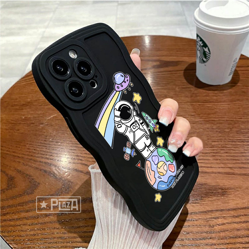 GLB-09 Softcase Gelombang Black Motif for ALL TYPE A17 A17K Y02 T1 5G V25E SS A73 A04 A04S A33 5G POCO M5 RM 10 9A 9T NOTE 10 5G RL 10 5 C20 C21Y C35 C55 HT 20S 12i SMART 7 iP 11 XR 13 pro 14 pro max