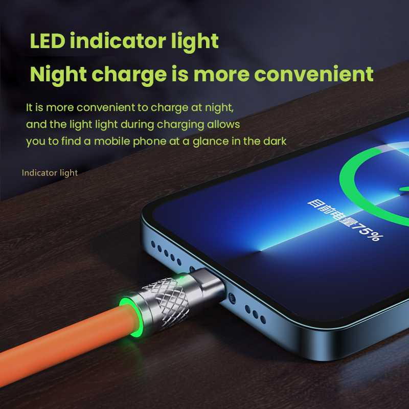 Kabel Charger 3 in 1 USB Type C Lightning Micro Fast Charging D8