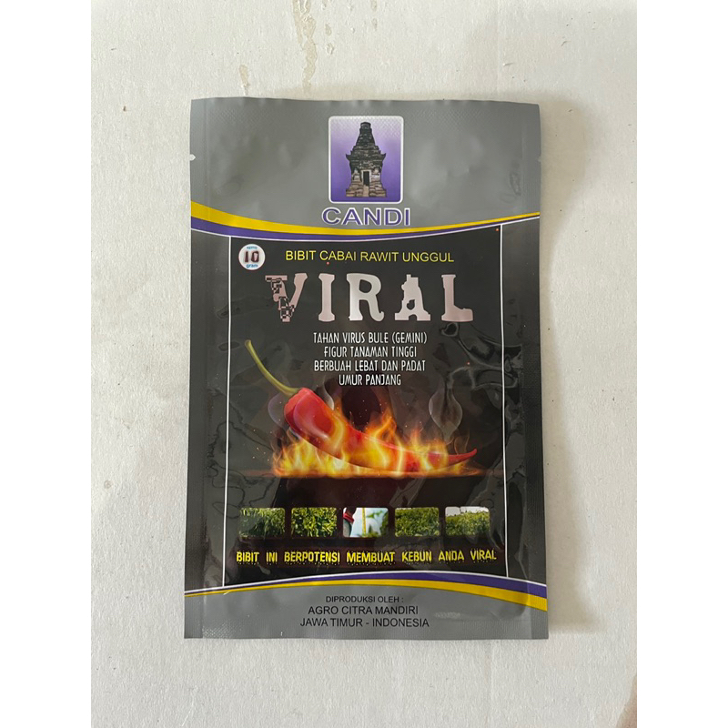 Benih Cabe VIRAL - Bibit cabe rawit unggul VIRAL Original isi 10 gram