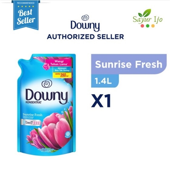 DOWNY Sunrise Fresh 1.4 Liter Pewangi Pelembut Baju Pakaian Konsentrat