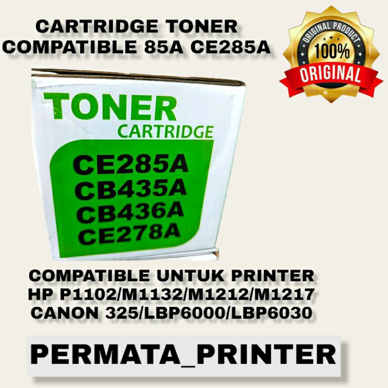 TONER CARTRIDGE 85A CE285A COMPATIBLE P1102 P1102W M132 LBP6000