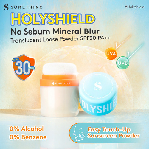 Somethinc Holyshield No Sebum Mineral Blur Translucent Loose Powder SPF30 PA++