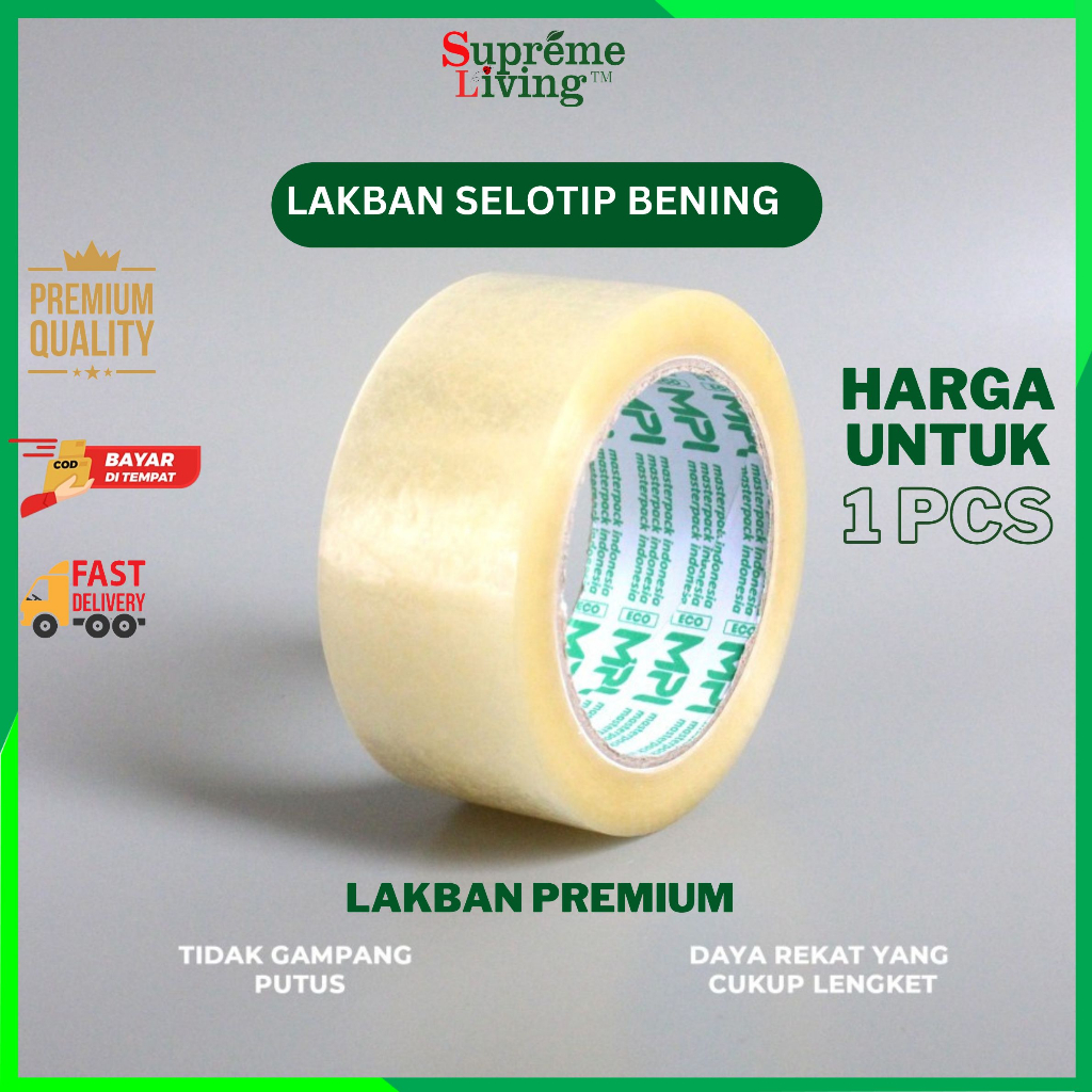 Lakban Bening Solatip Super Lengket Lakban Premium