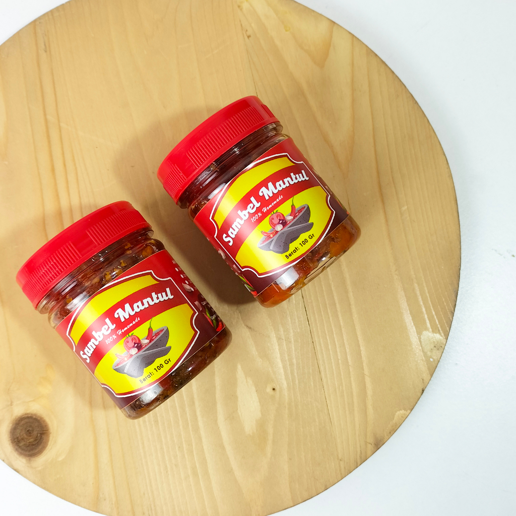 Sambal baby Cumi sambel mantul 100gr non msg home made