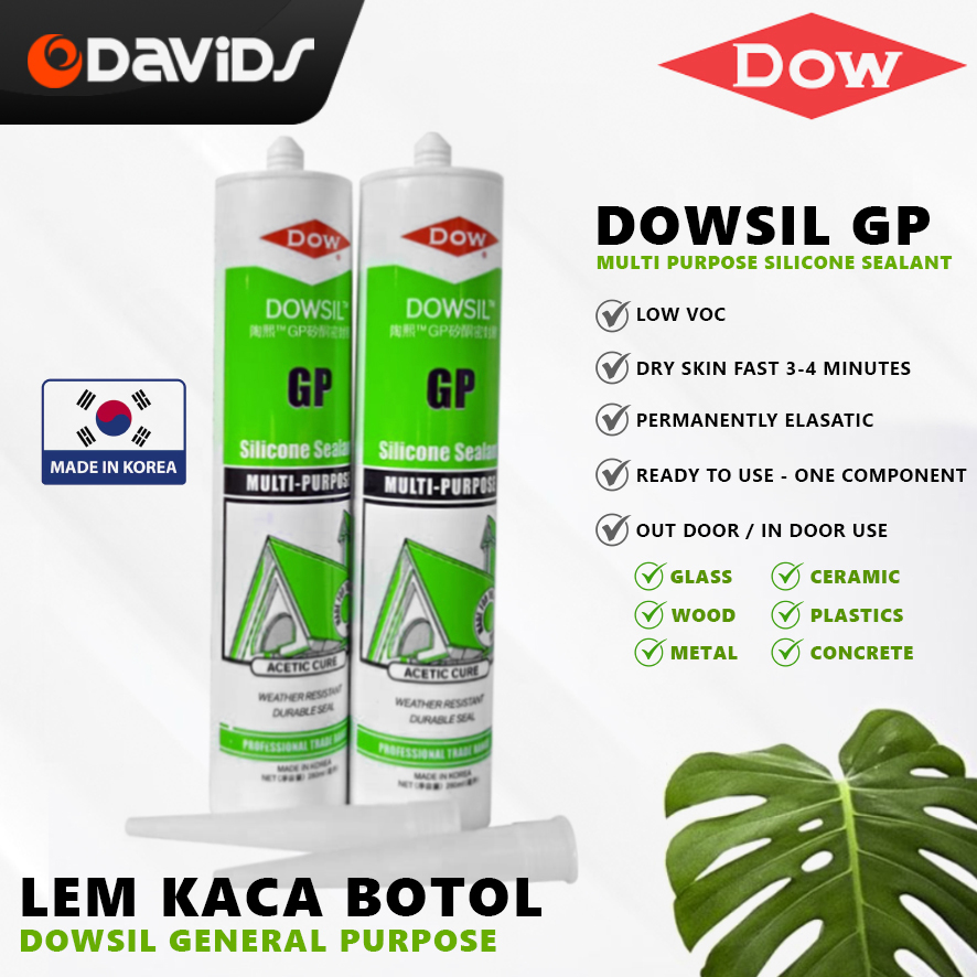 Dowsil Lem Kaca Aquarium Sealant Silent Silikon Akuarium Silicone GP