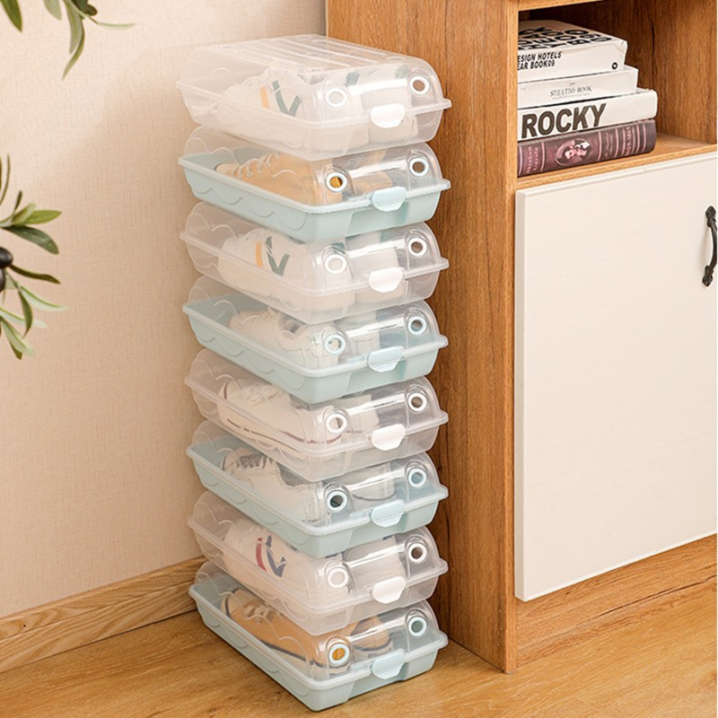 NP - Shoes Organizer / Kotak Simpan Sepatu Plastik Transparant