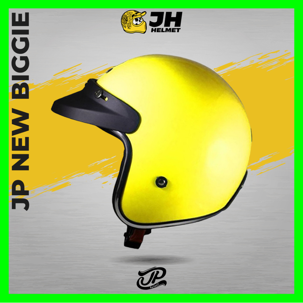 Helm Retro JP New Bigie Solid Yellow Diesel | Helm JPX Retro Half Face | JUAL HELM