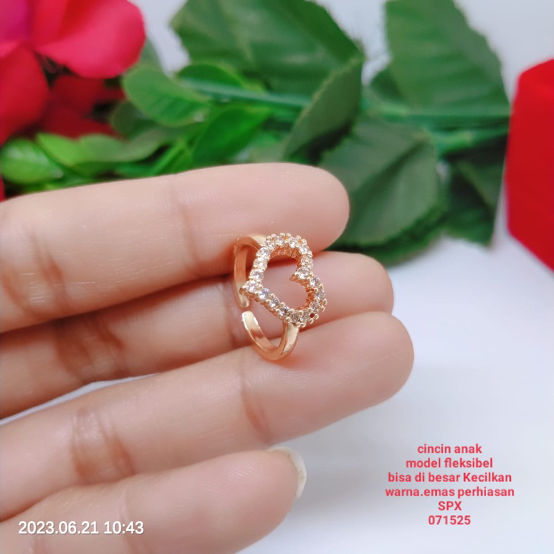 Cincin Anak Titanium Tembaga Xuping Terlaris Termurah Tidak Mudah Pudar