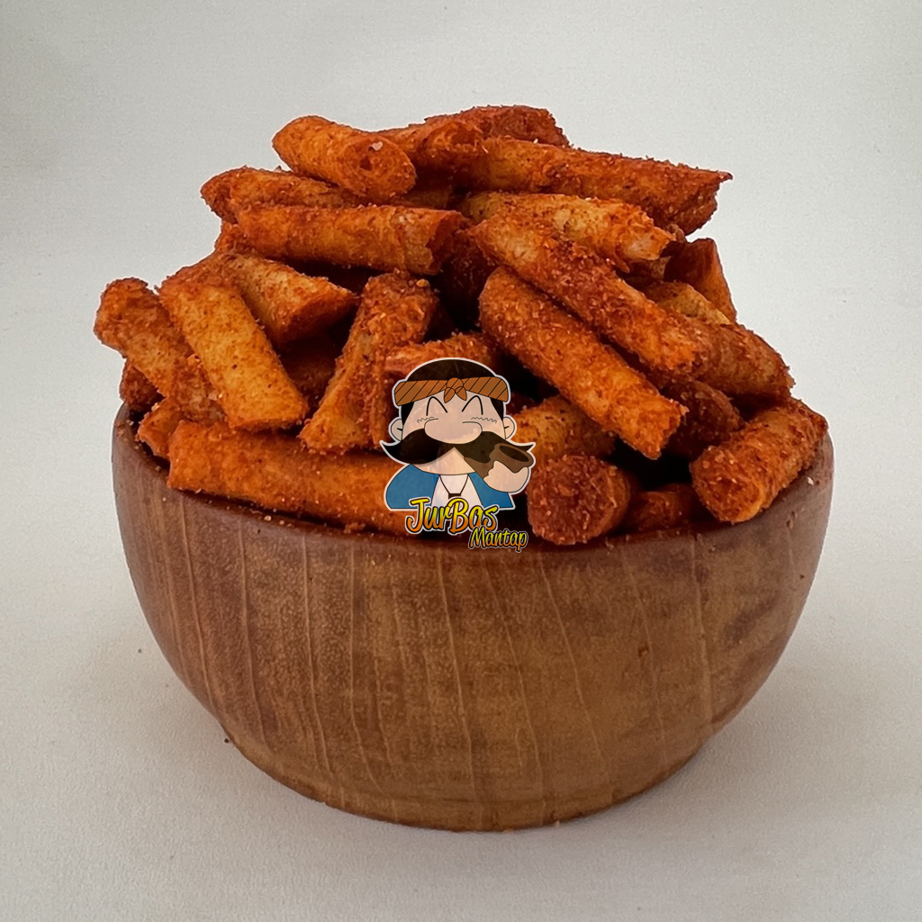 Kulit Lumpia Goreng Pedas Juragan Basreng 100gr Makanan Ringan (Kulpi)