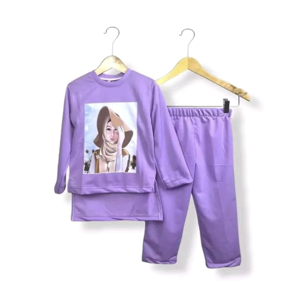 SETELAN BAJU ANAK ANAK PEREMPUAN USIA 3-12 TAHUN//BAJU SLEBEW