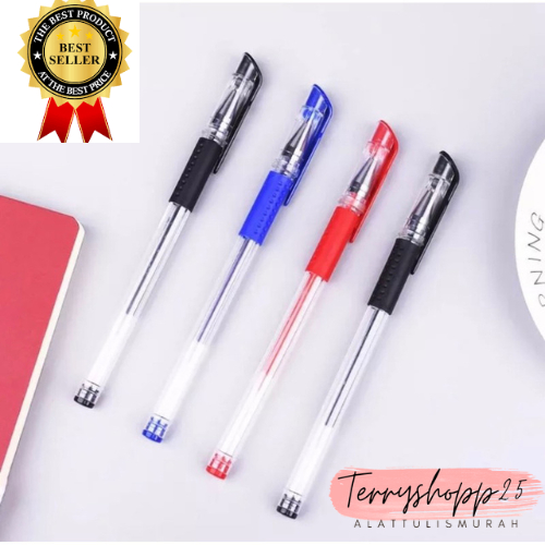 

Pulpen Standard Pena Gel Polos 1Lusin Murah Bisa Cod