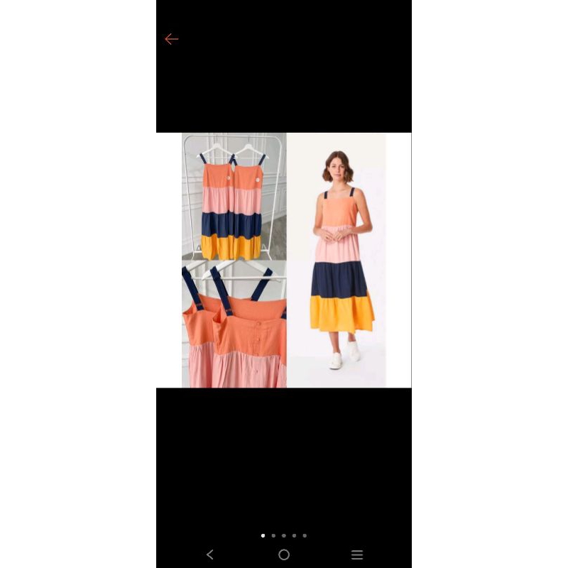 Anko Linen Color Block Dress