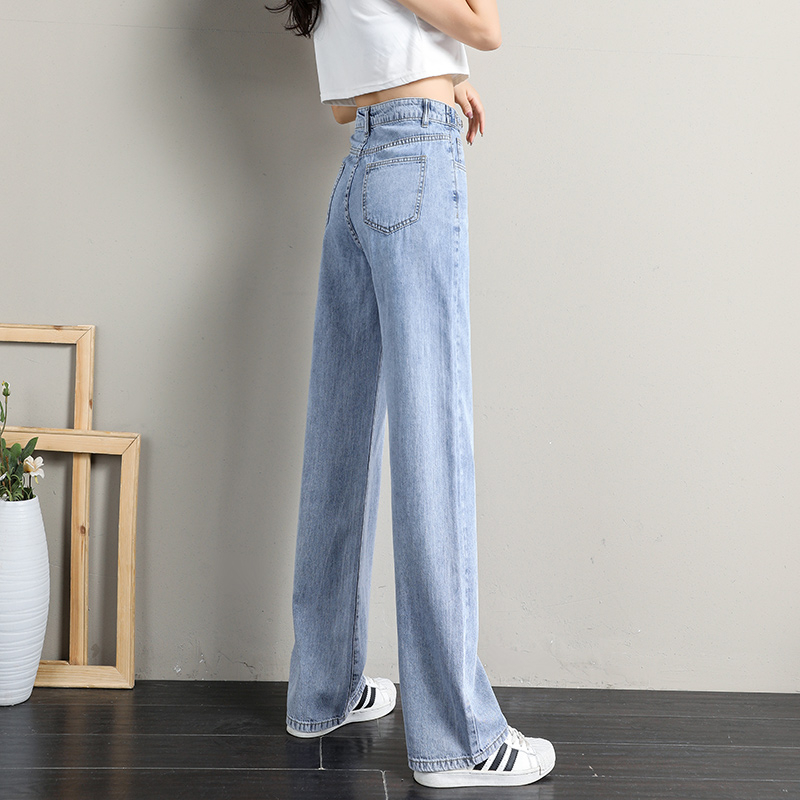 Hot Sale Biru Highwaist Kulot Celana Jeans Wanita