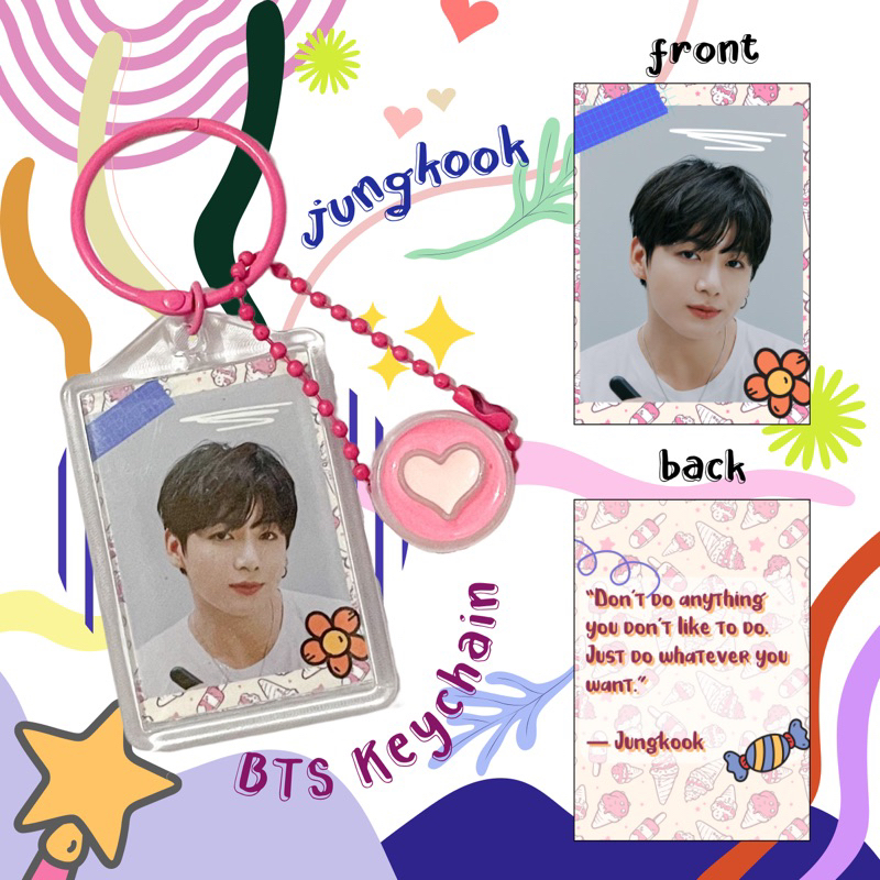 BTS Keychain / Keyring / Gantungan Kunci BTS / Quotes