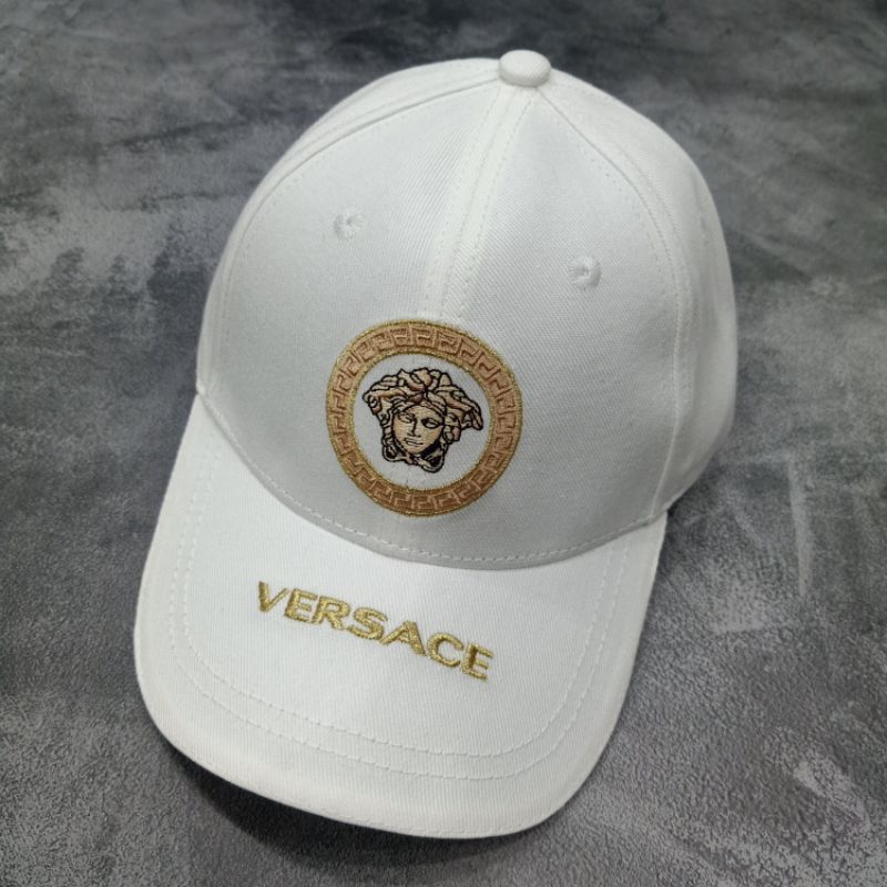 Topi Versace White Topi Baseball Katun Import
