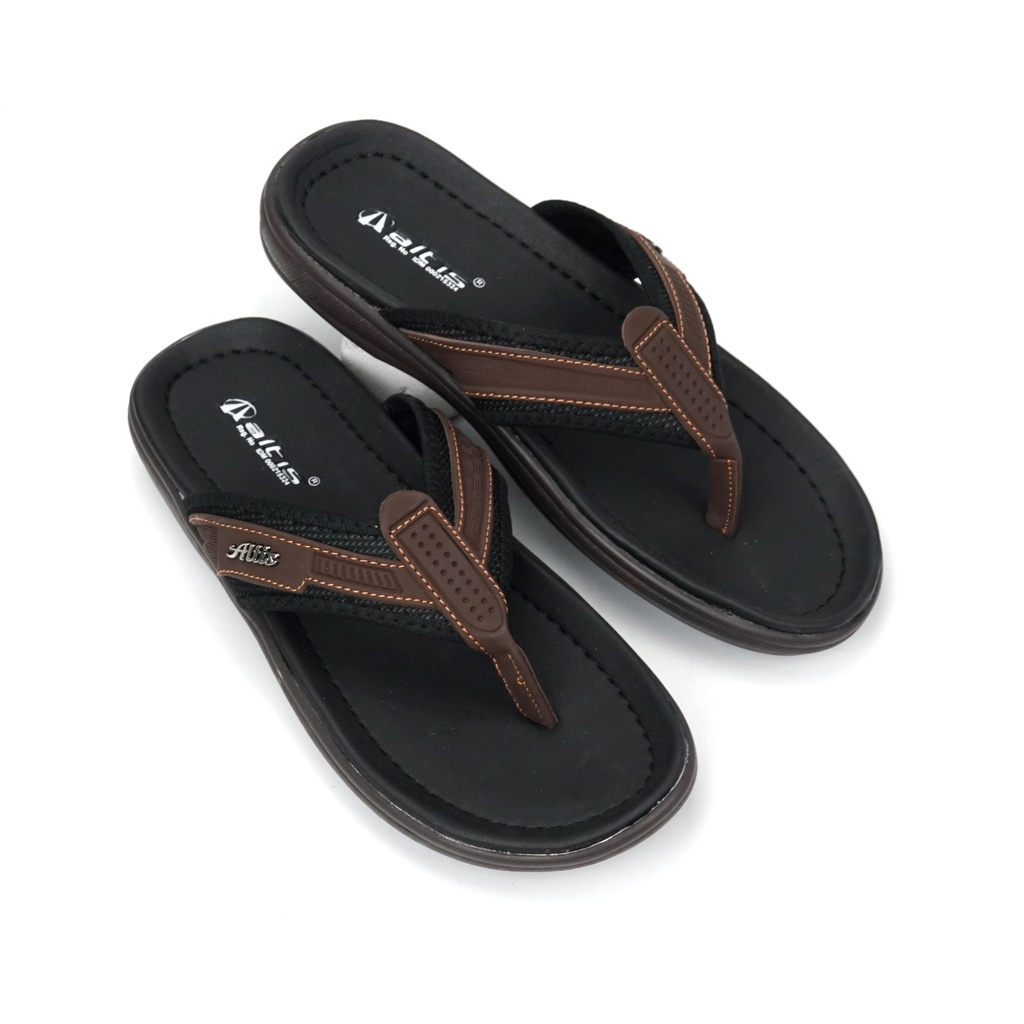 Sandal Jepit Kulit Casual Pria - Jaguar 01