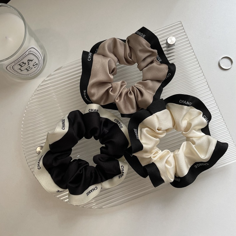 kat Rambut Scrunchie Satin Glossy Schunchies Cepol Hijab Kunciran Wanita Gaya Korea