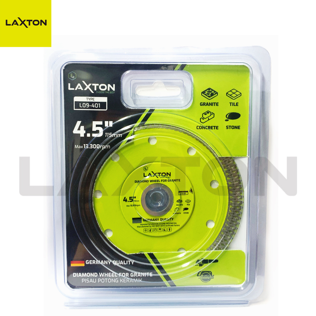 LAXTON Diamond Wheel Turbo batik 4,5&quot; L09-401 mata pisau Potong granit Keramik murah laris