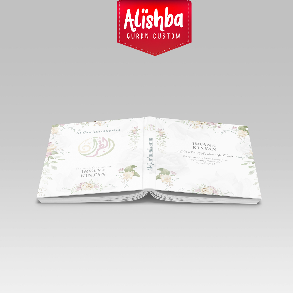 CUSTOM COVER AL-QURAN  Wedding cover edition ukuran A5 | Terjemah | hafalan