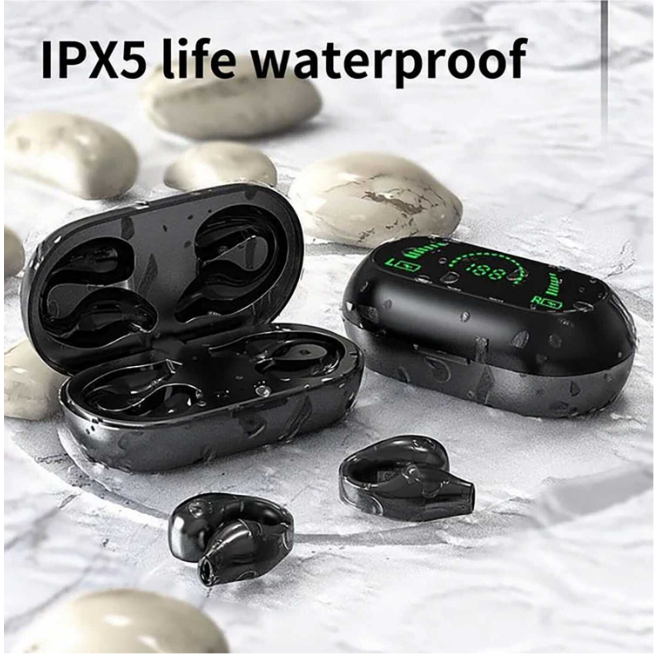 Earbuds TWS Bluetooth 5.2 HiFi Surround Ergonomic 300mAh Suara Stabil Nyaman Digunakan Waterproof Berkualitas