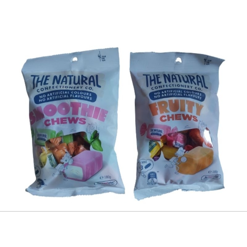 

THE NATURAL Confectionary Co. SMOOTHIE CHEWS / FRUITY CHEWS 180g