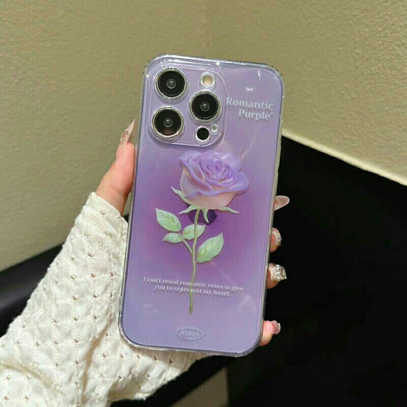 SOFTCASE TRANSPARAN TERBARU MOTIF BUNGA TULIP SAMSUNG A24 / A34, VIVO Y16 / Y02 / Y01 / Y22