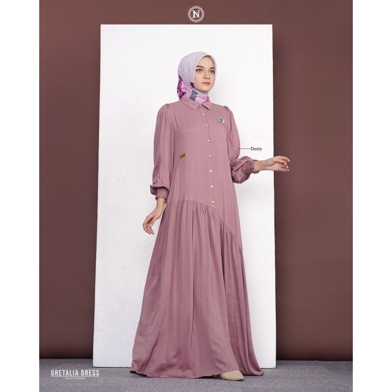 GRETALIA DRESS BY NADHEERA LUXURY GAMIS POLOS