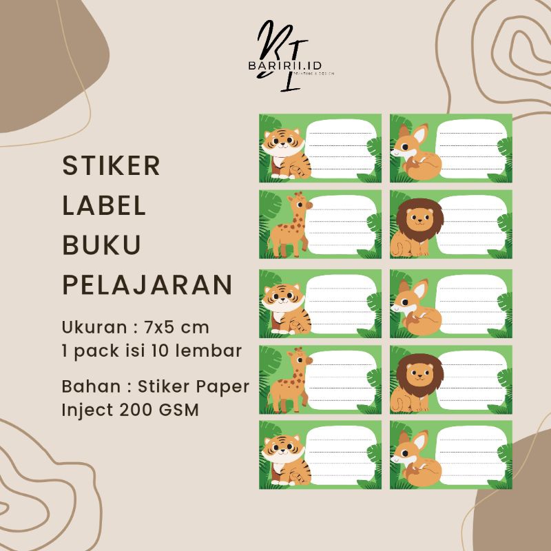 

STIKER LABEL ZOO