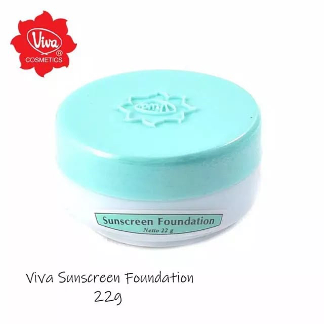 `ღ´ PHINKL `ღ´ 【v】【i】【v】【a】 Viva sun screen foundation bundar alas bedak dengan perlindungan matahari sunscreen sunblock