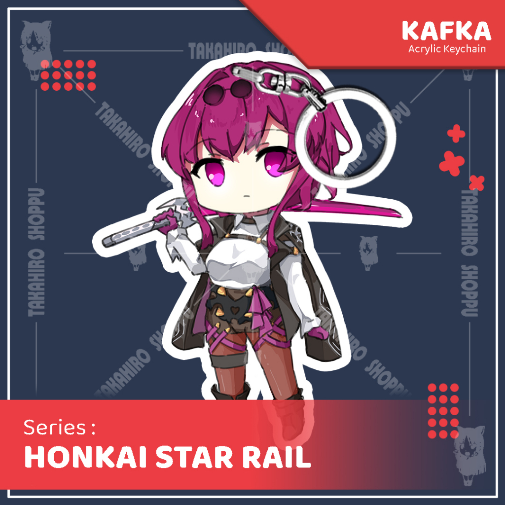 Gantungan Kunci / Keychain Akrilik Honkai Star Rail KAFKA CHIBI