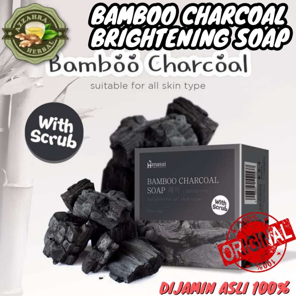 [60GR] 𝐎𝐑𝐈 Sabun Arang Bamboo Charcoal / Bamboo Charcoal Brightening Soap