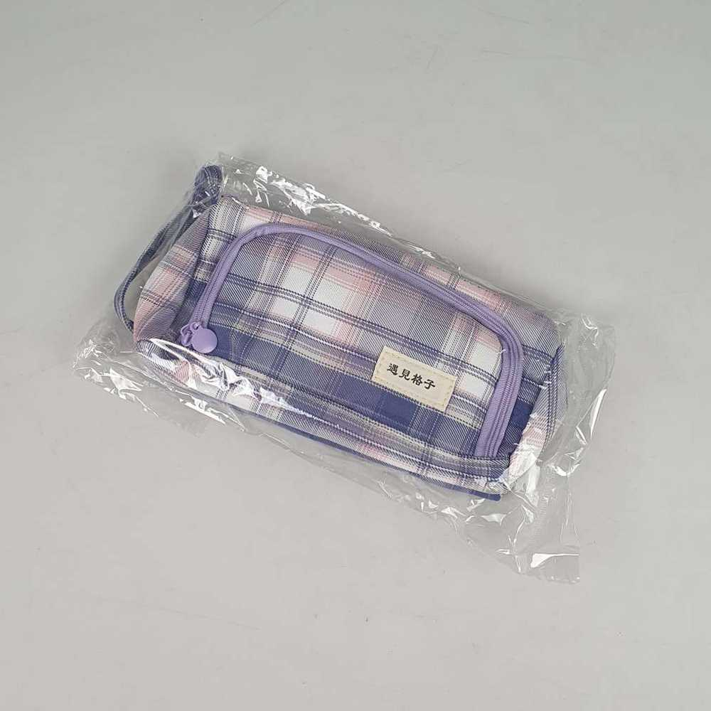 Tempat Pensil Large Capacity Motif Garis