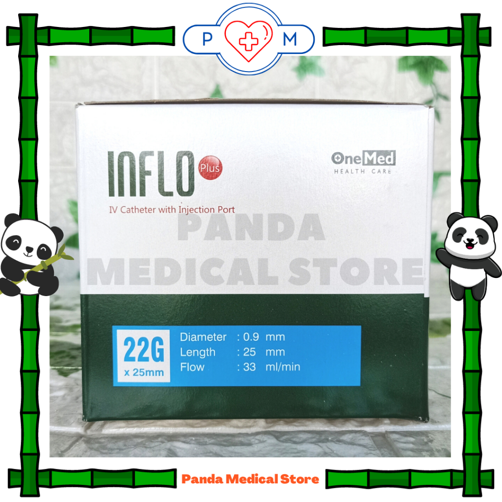 Inflo Plus / IV Catheter / Abbocath 22G isi 50 Pcs Onemed