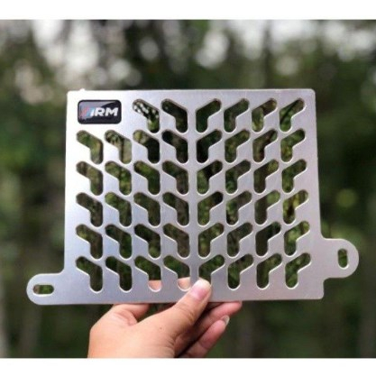 COVER RADIATOR ARM NMAX LEXI SILVER PATTERN | COVER RADIATOR AEROX HITAM PATTERN | COVER RADIATOR AR