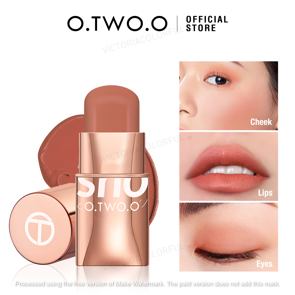 O.TWO.O~Glow Colour Blush Cream Krim Perona Pipi Tekstur Mousse