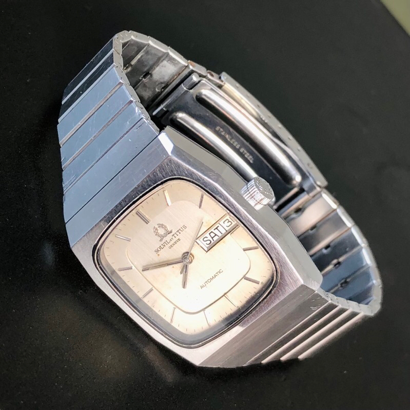 ARLOJI ORIGINAL PRIA SOLVIL ET TITUS GENEVE / JAM TANGAN VINTAGE