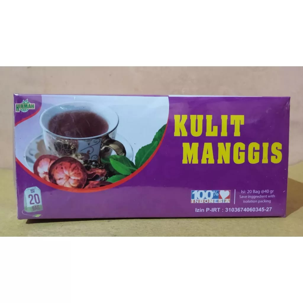 

TEH CELUP HIKMAH DAUN KULIT MANGGIS 100% ORIGINAL HERBAL HIPERTENSI DIABETES | TEH HIKMAH CELUP KULIT MANGGIS HIKMAH