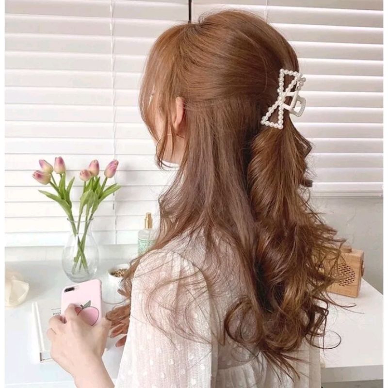 [BISA COD] PREMIUM JEPIT RAMBUT MUTIARA KOREA / JEPITAN JEDAI RAMBUT MUTIARA