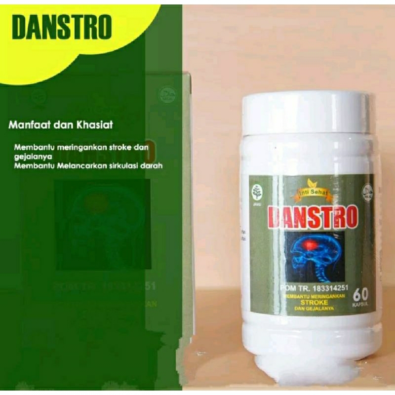 obat herbal kapsul DANSTRO khasiat ampuh mengobati stroke berat stroke ringan melancarkan sirkulasi 
