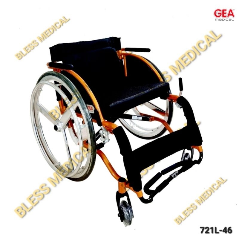 Kursi Roda Balap Leisure &amp; Sport Wheelchair GEA FS 721 L-46 Dewasa