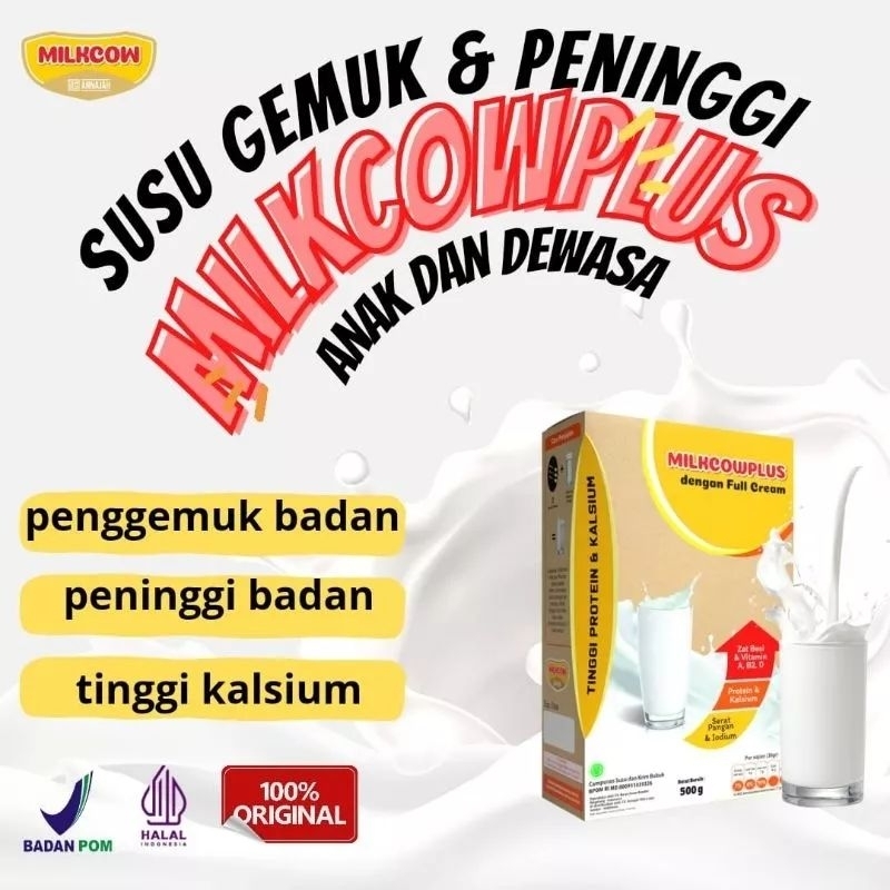 MILKCOW PLUS SUSU GEMUK DAN TINGGI BADAN