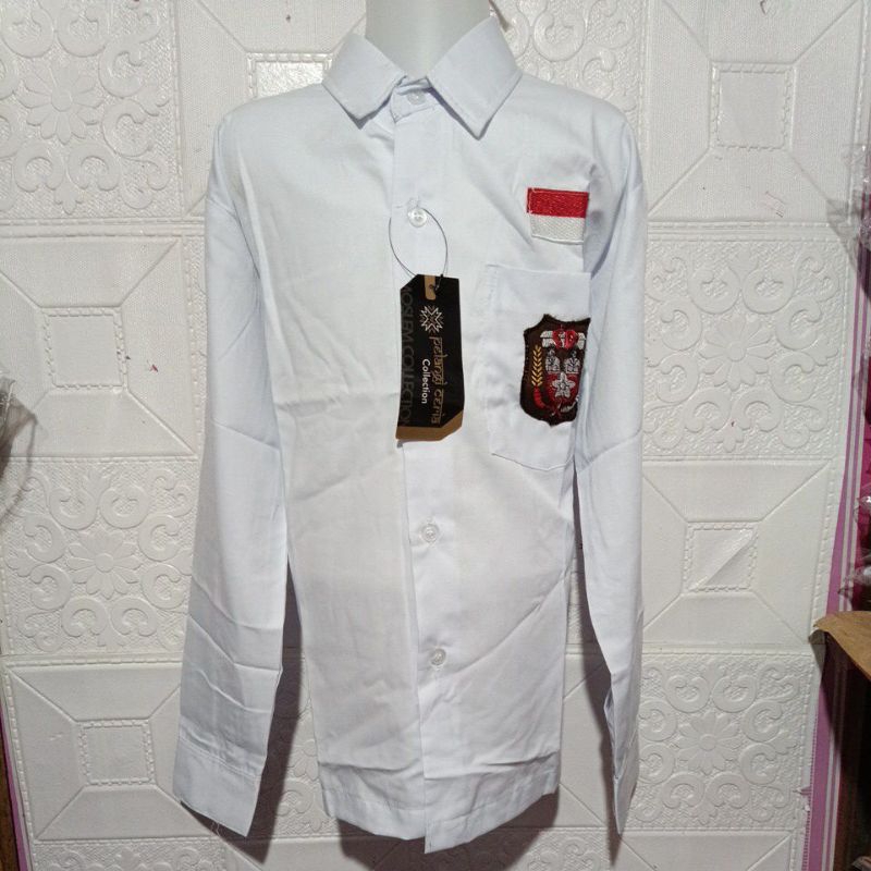 BAJU PUTIH SD TANGAN PANJANG/BAJU PUTIH SEKOLAH SD/SERAGAM SEKOLAH MURAH