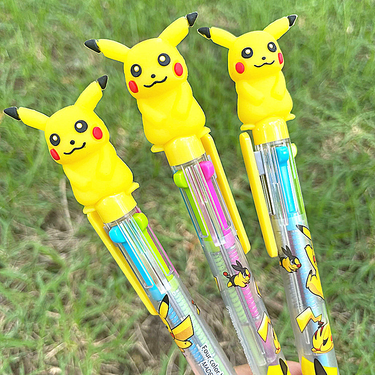

￼PULPEN KARAKTER BONEKA IMUT 6 WARNA LUCU UNTUK SEKOLAH / ￼1pcs Pulpen 6 Warna Mini Karakter / Pulpen Cetek 6 Warna