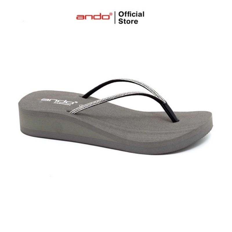 Ando Nice Blink Terbaru  Sandal Wedges Wanita Sendal Jepit Wedges Perempuan Ando Original