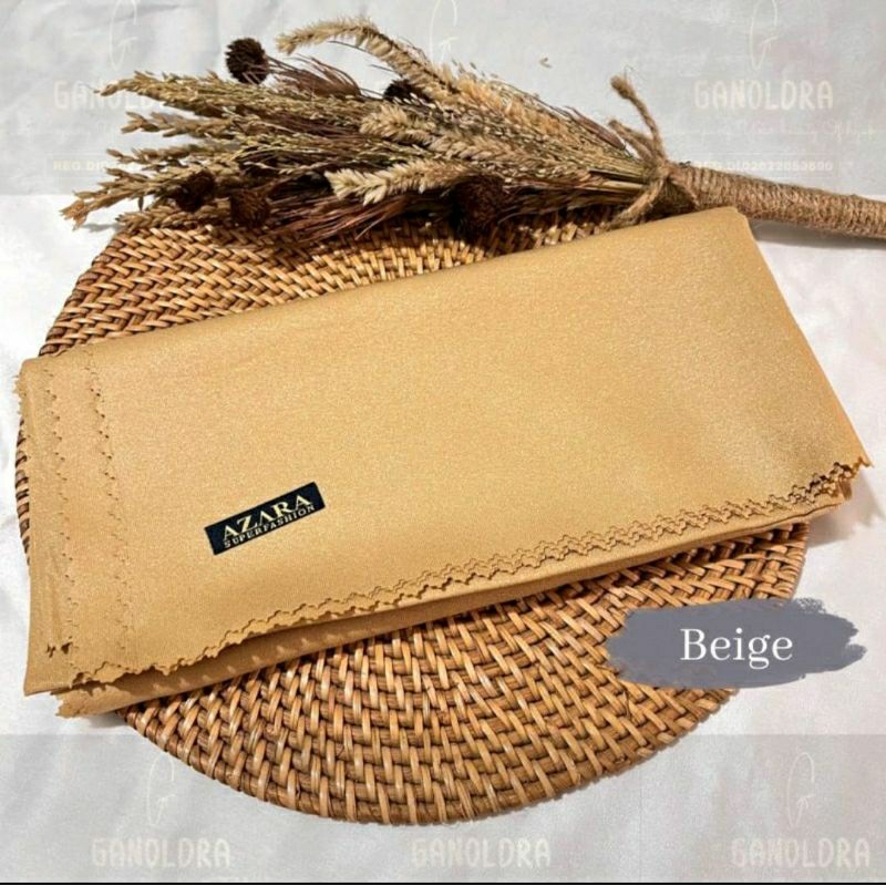 Hijab Jilbab Kerudung Segiempat Sinar Glamour Nur Sinaran Azara Lasercut Warna Beige
