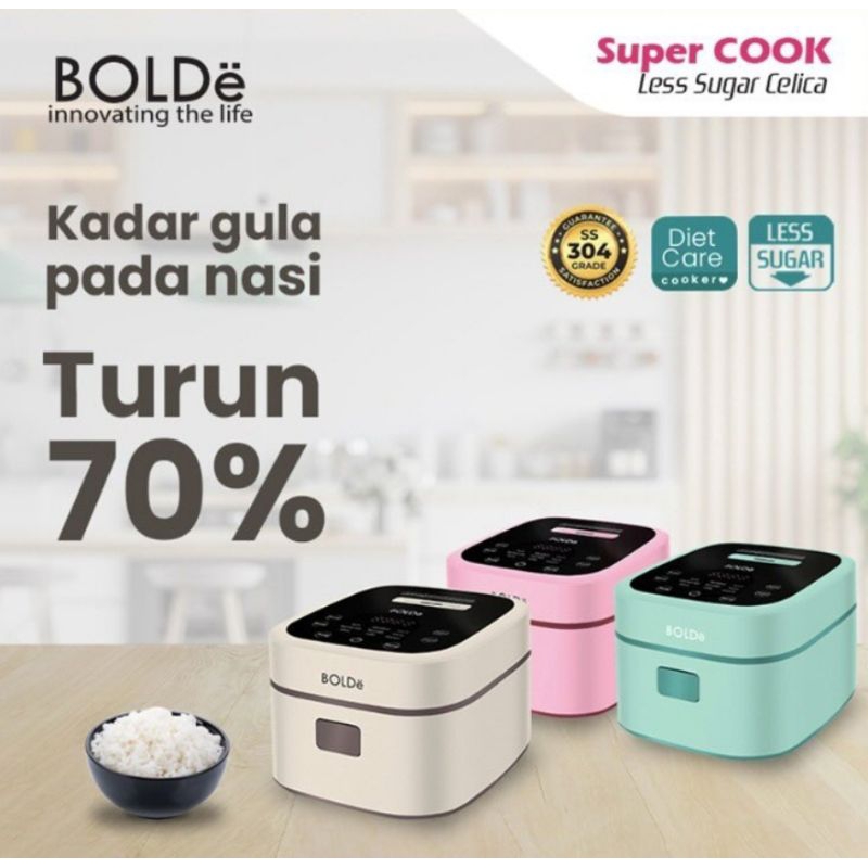 Super Cook Less Sugar Celica Digital 1,2 Liter Original BOLDe