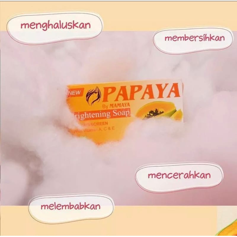 ✿ELYSABETHME✿ Papaya pepaya sabun brightening pemutih dan melembabkan kulit orange